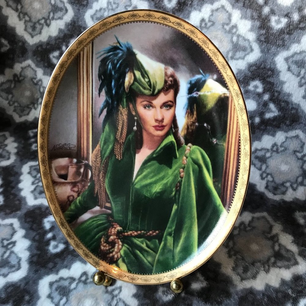Vintage Gone with the wind collector's plate, "Steel Magnolia"